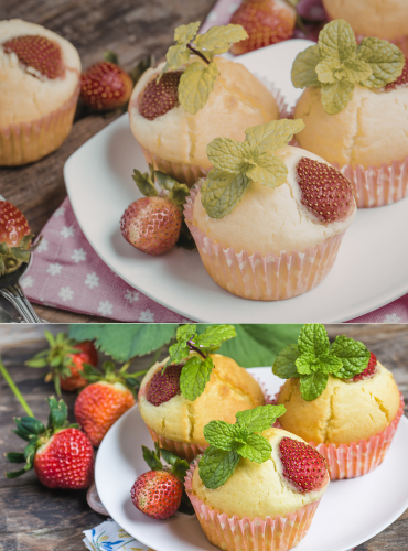 strawberry muffins
