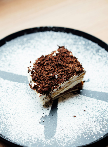 Tiramisu banner for desserts